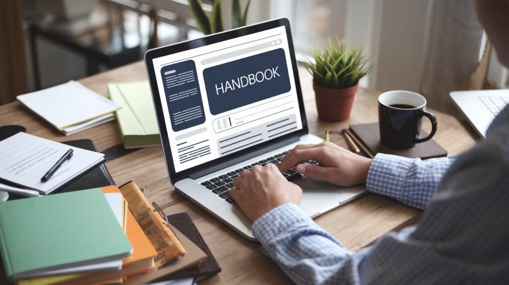 how to use chatgpt to update existing handbook​