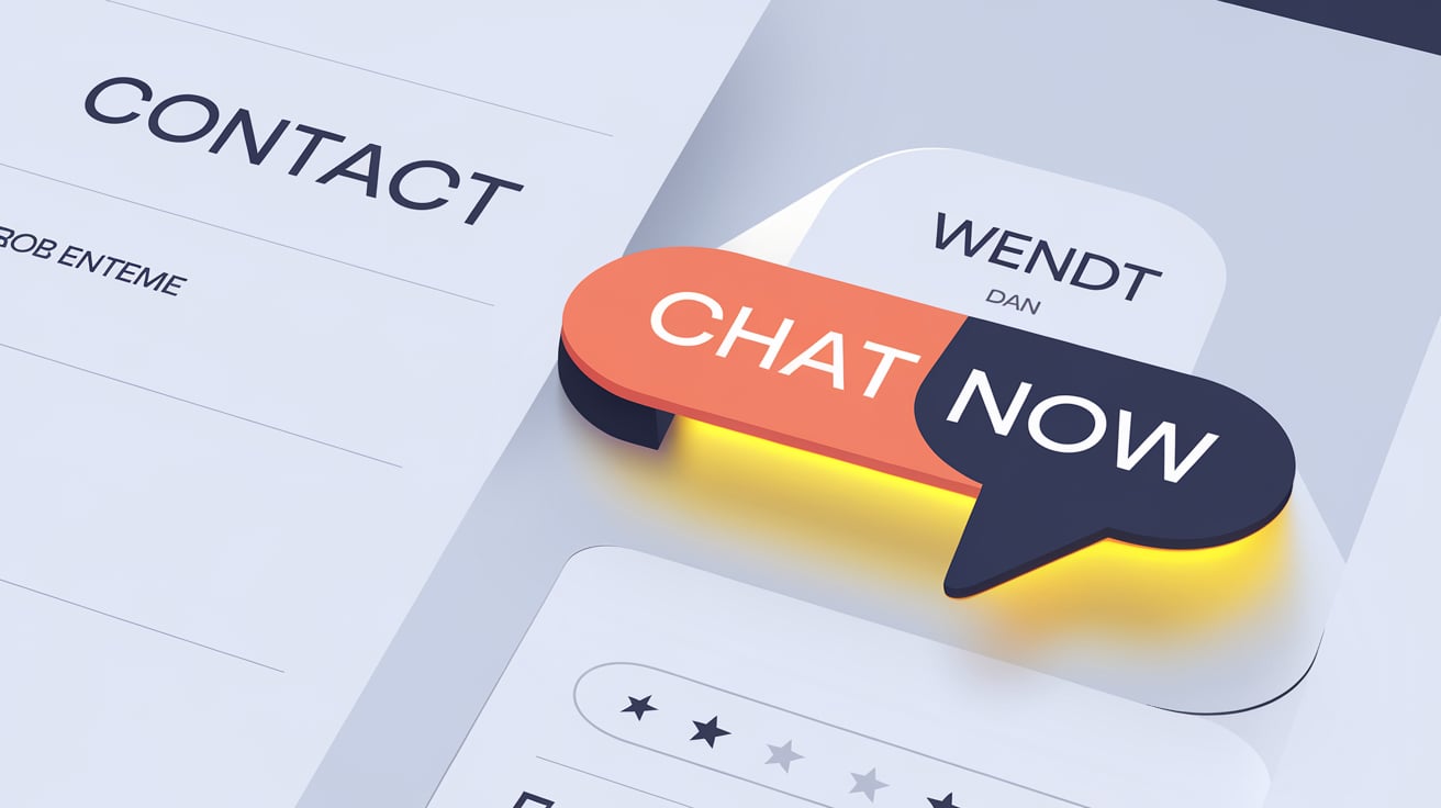 how to add chat link contact page website